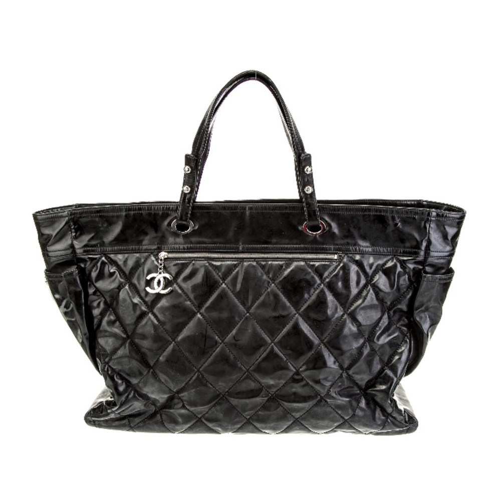 🩷CHANEL AUTHENTIC BLACK XL PARIS-BIARRITZ TOTE - Picture 4 of 17
